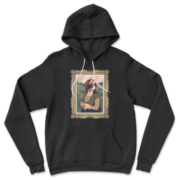 Monalisa Helmet Hoodie in Black color